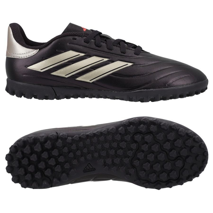 adidas Copa Pure 2 League TF Vivid Horizon - Aurora Black/Argenté/Turbo - Enfant