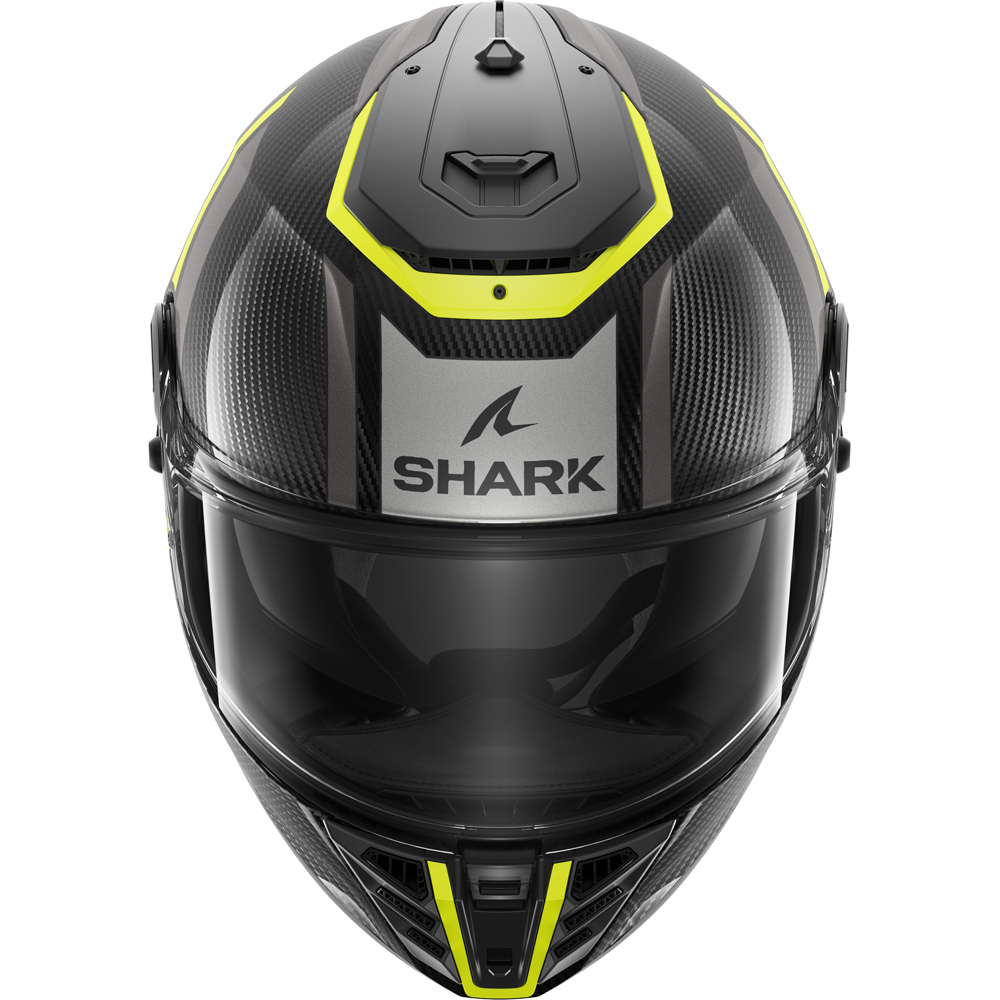 Shark - Casque Spartan RS Carbon Shawn Noir Brillant / Gris / Jaune