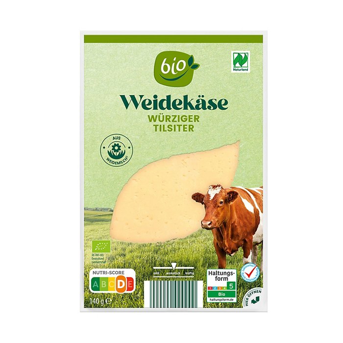 GUT BIO Bio-Weidekäse 140 g, Würziger Tilsiter