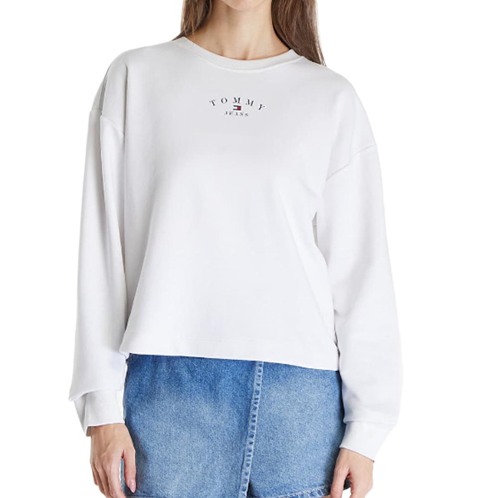 Tommy Hilfiger Sweat Blanc Femme Tommy Hilfiger DW0DW18143