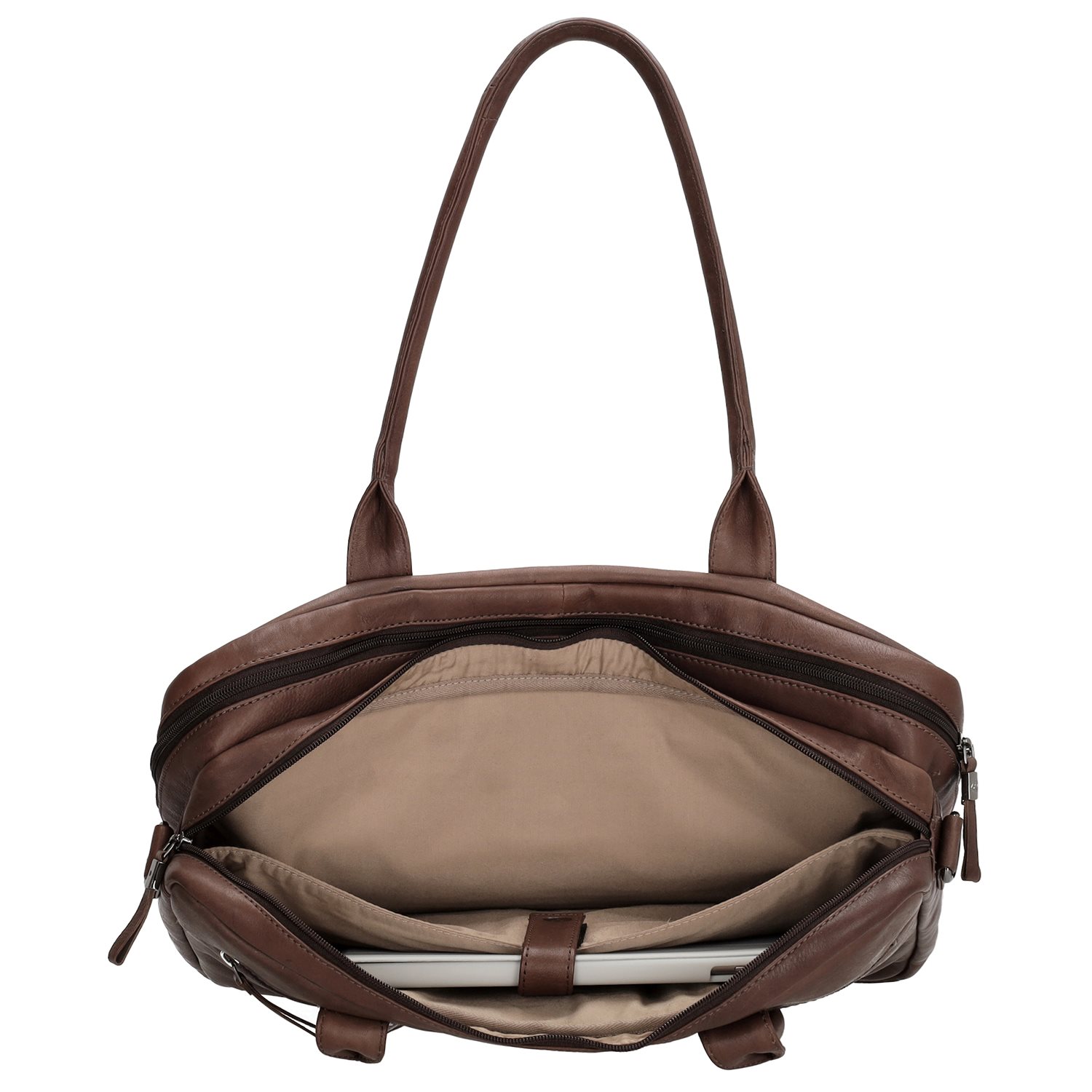 Micmacbags Everyday Laptoptas donkerbruin
