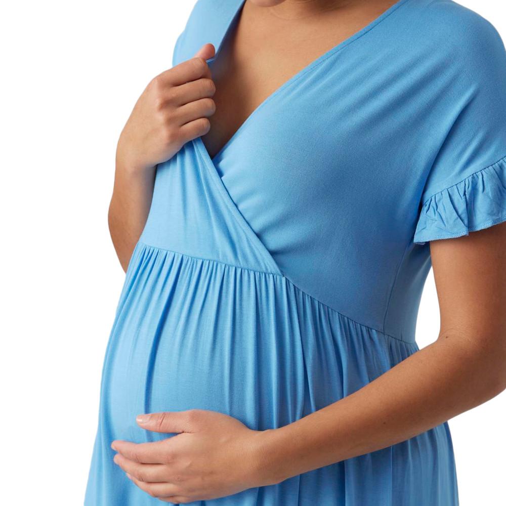 Mamalicious Robe D'allaitement Bleu Femme Mamalicious Helen