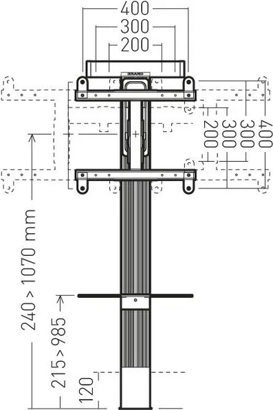 Erard ExoStand Pro Supports TV