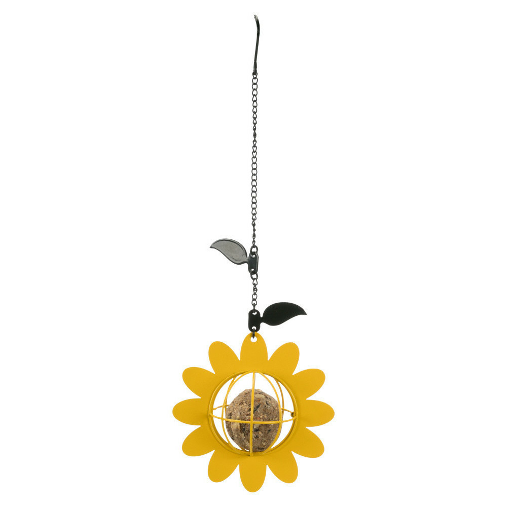 Mangeoire boule de graisse forme de fleur pour oiseaux