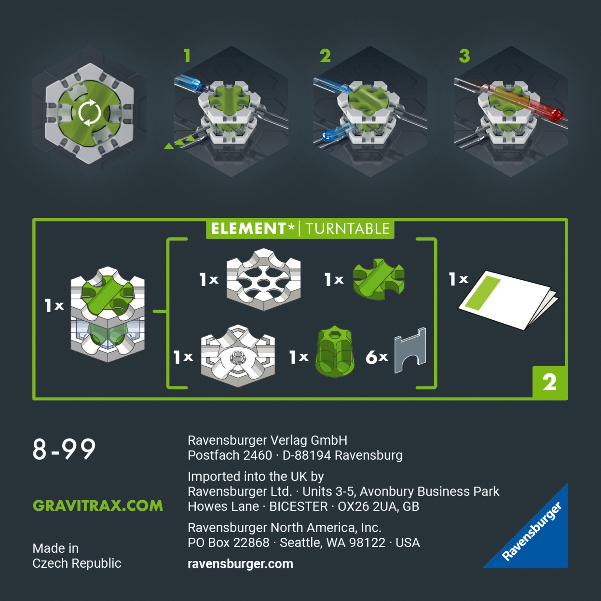 Ravensburger Bahn GraviTrax PRO Element Turntable