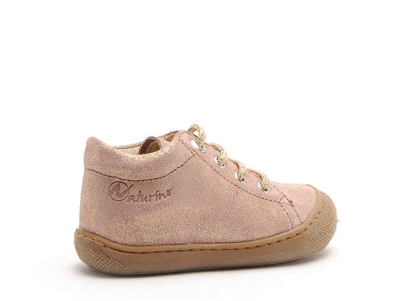 Naturino boots bottine bebe cocoon suede glitter rose