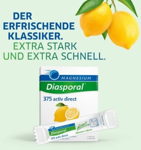 Diasporal Magnesium direct 60 Sticks Zitrone