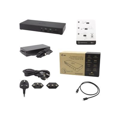 i-Tec Thunderbolt 3 - station d'accueil - USB-C 3.1 / Thunderbolt 3 - HDMI, DP - GigE