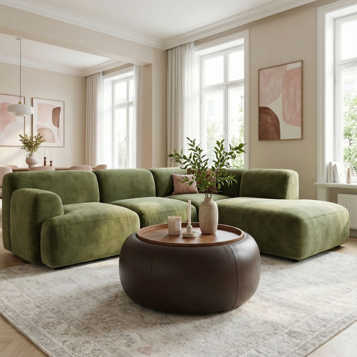 DÃJA Living - Salontafel Bruin|Walnoot - Opbergruimte - 73cm - Draby