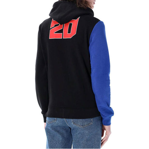 Fabio Quartararo - Sweat zippé à capuche El Diablo Noir / Bleu / Rouge