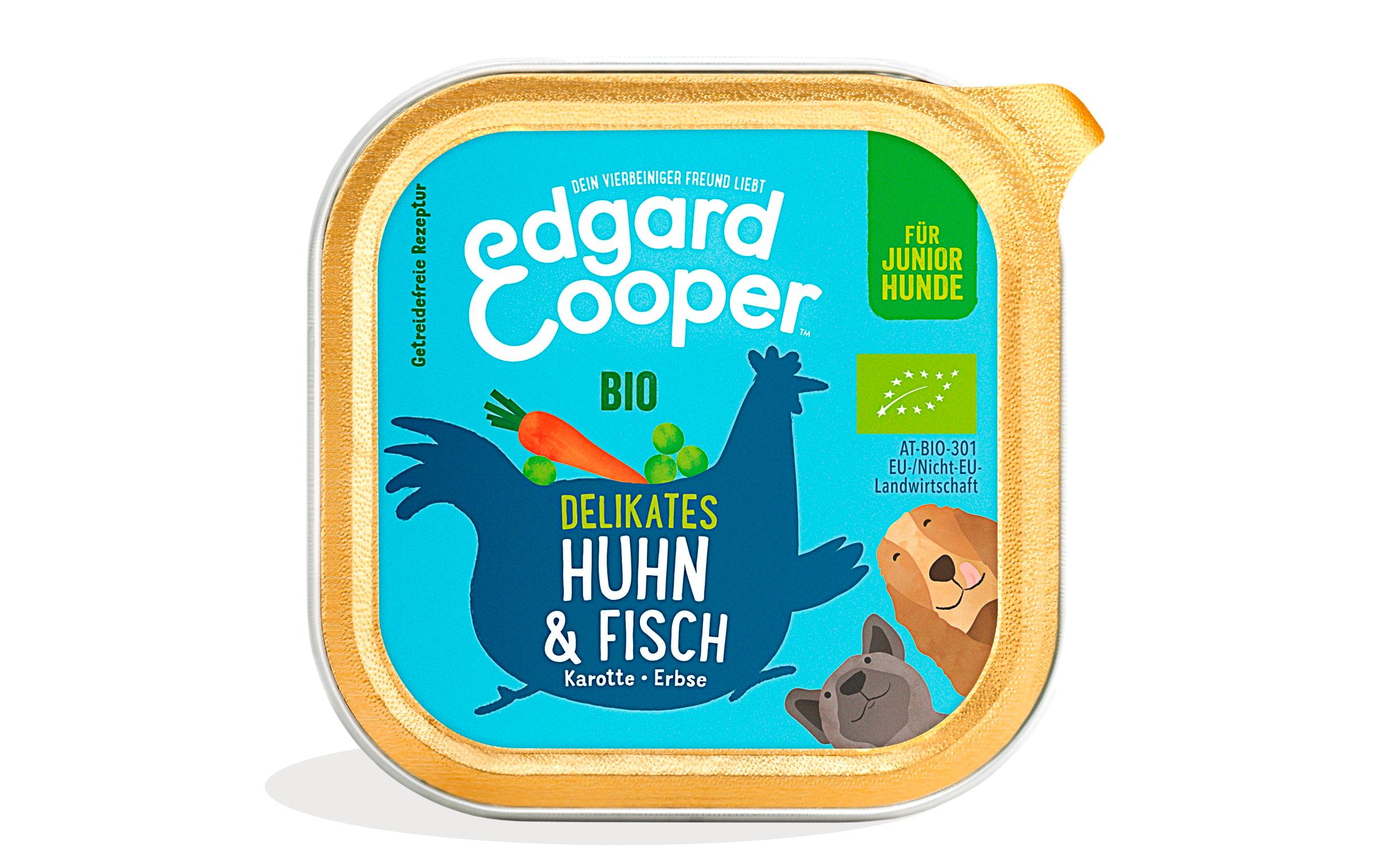 Nassfutter Junior Bio Huhn + Fisch, 17 x 100 gAlleinfuttermittel für Welpen