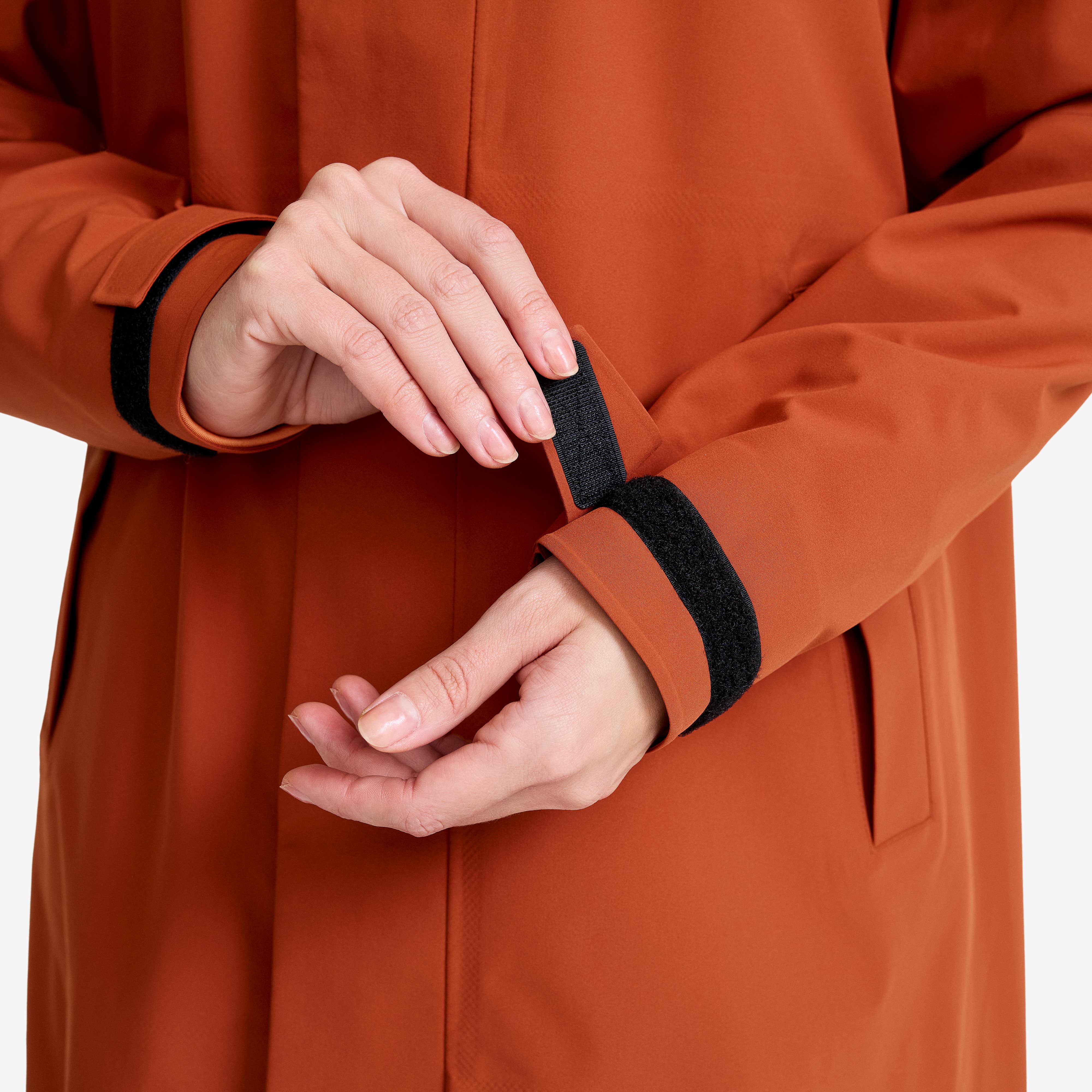 Cloud 3L Long Shell Parka Dame Rusty Orange