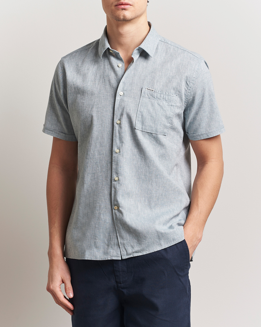 Barbour Lifestyle Nelson Short Sleeve Linen/Cotton Shirt Lead