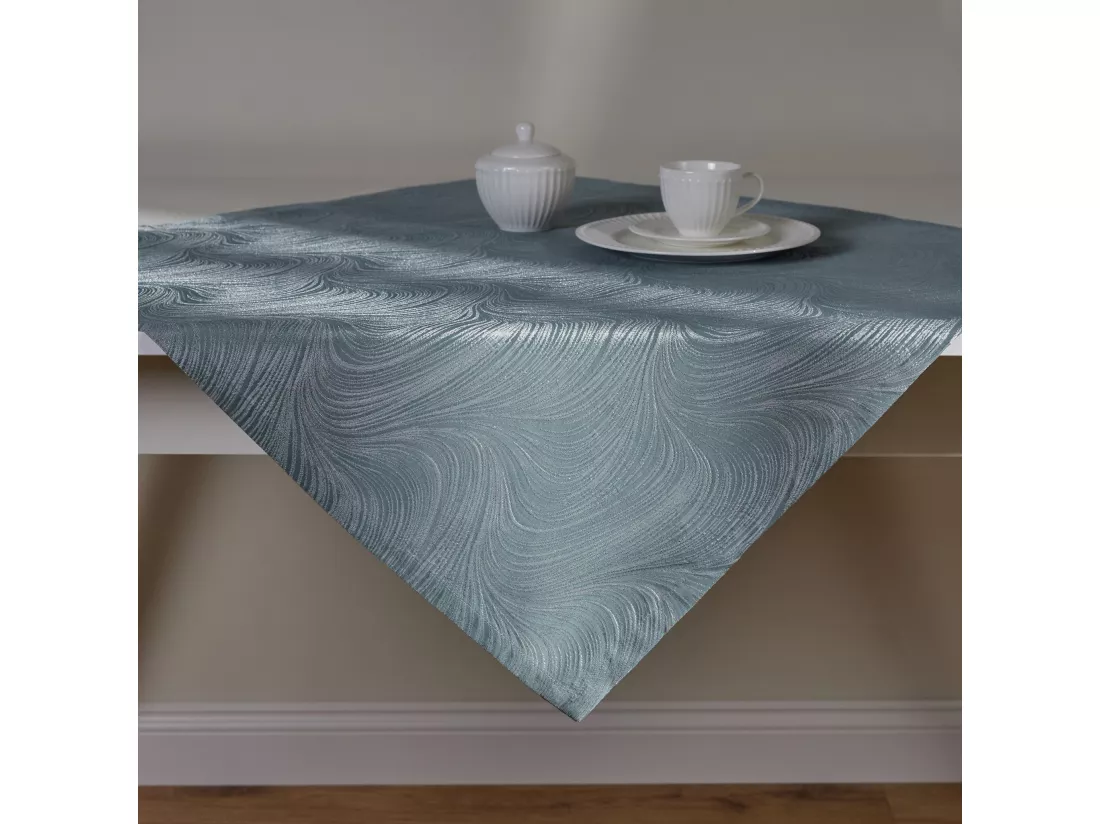 Serviette Floah bleu moyen 80 x 80