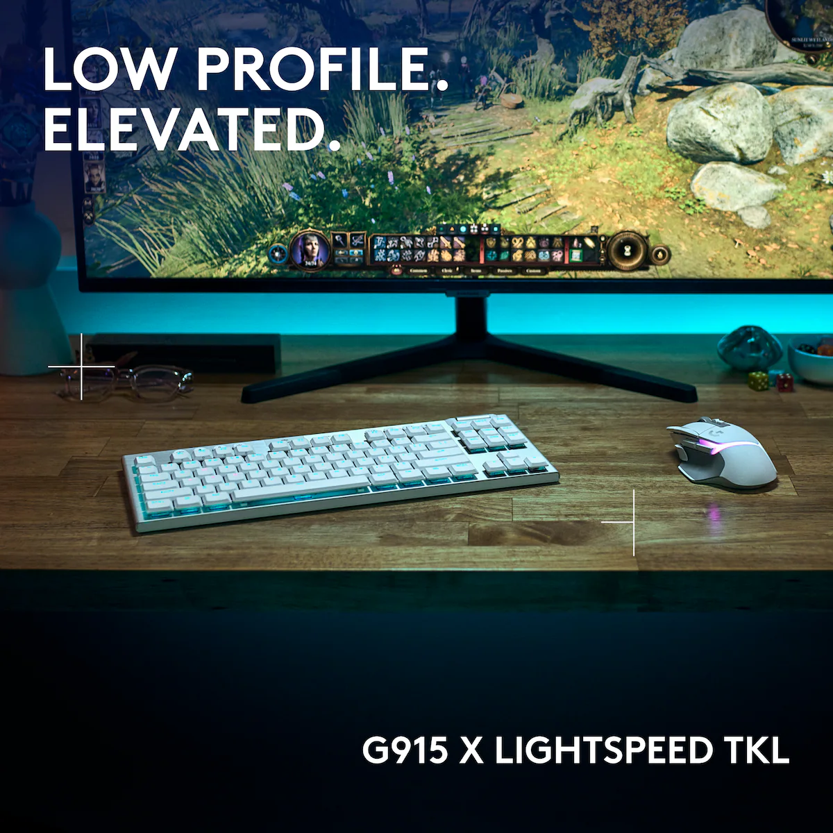 Logitech G915 X Lightspeed TKL Wireless Tactile gamingtastatur (hvit)