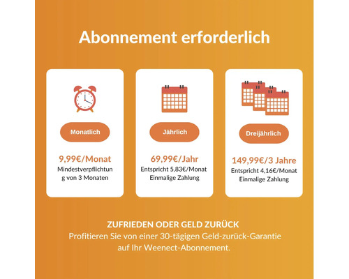 GPS tracker weenect voor honden, 28 g, 6 x 2,4 x 1,5 cm, wit