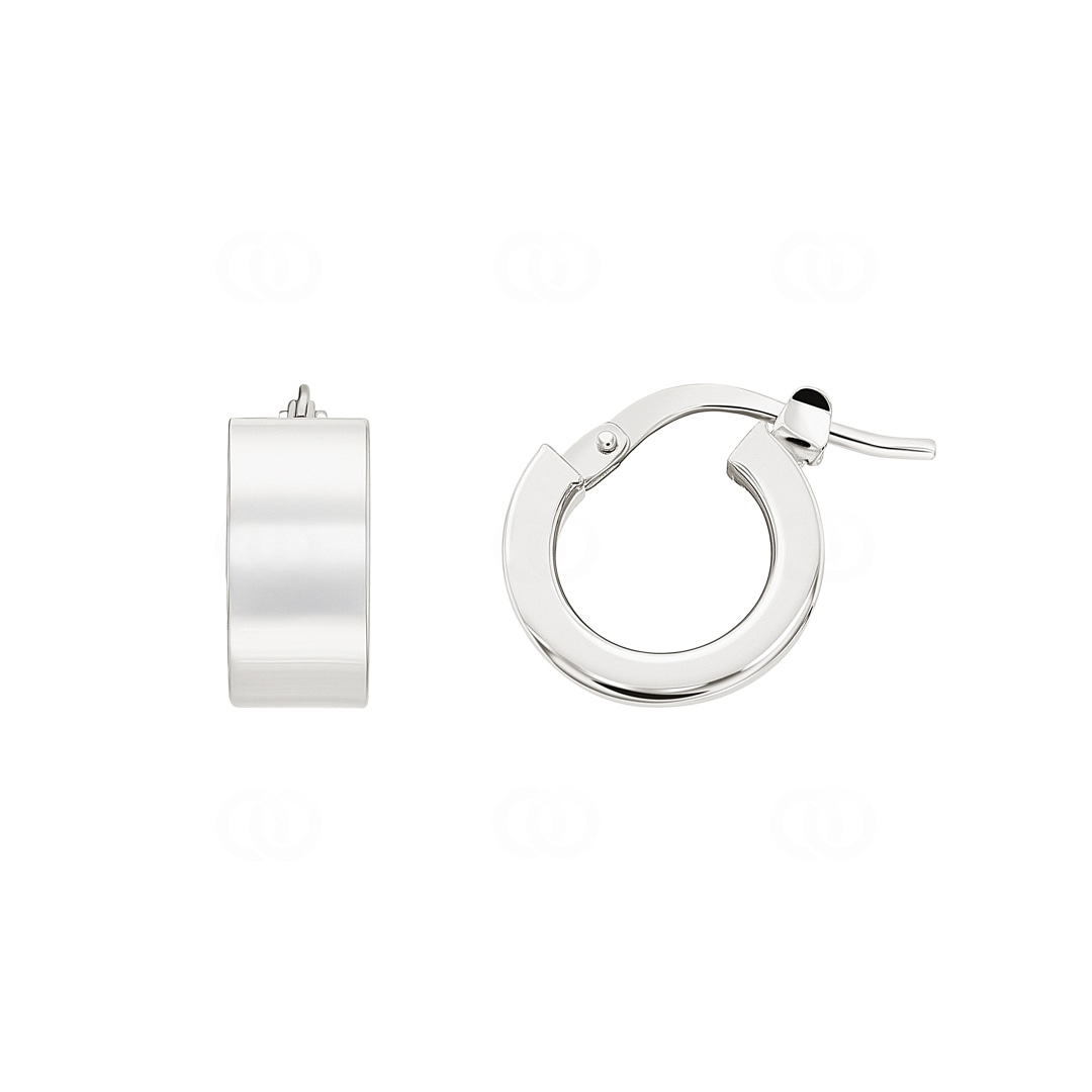 Kreolen 750/18 K Weissgold 6 x 2mm Ø 8mm