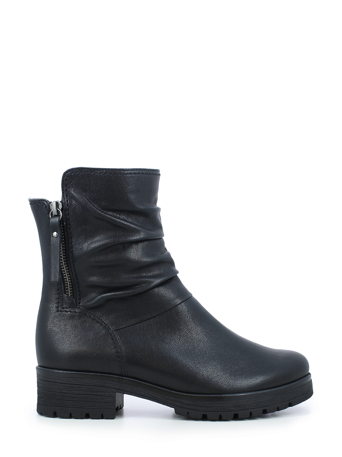 Gabor Slouch Leather Boots Black