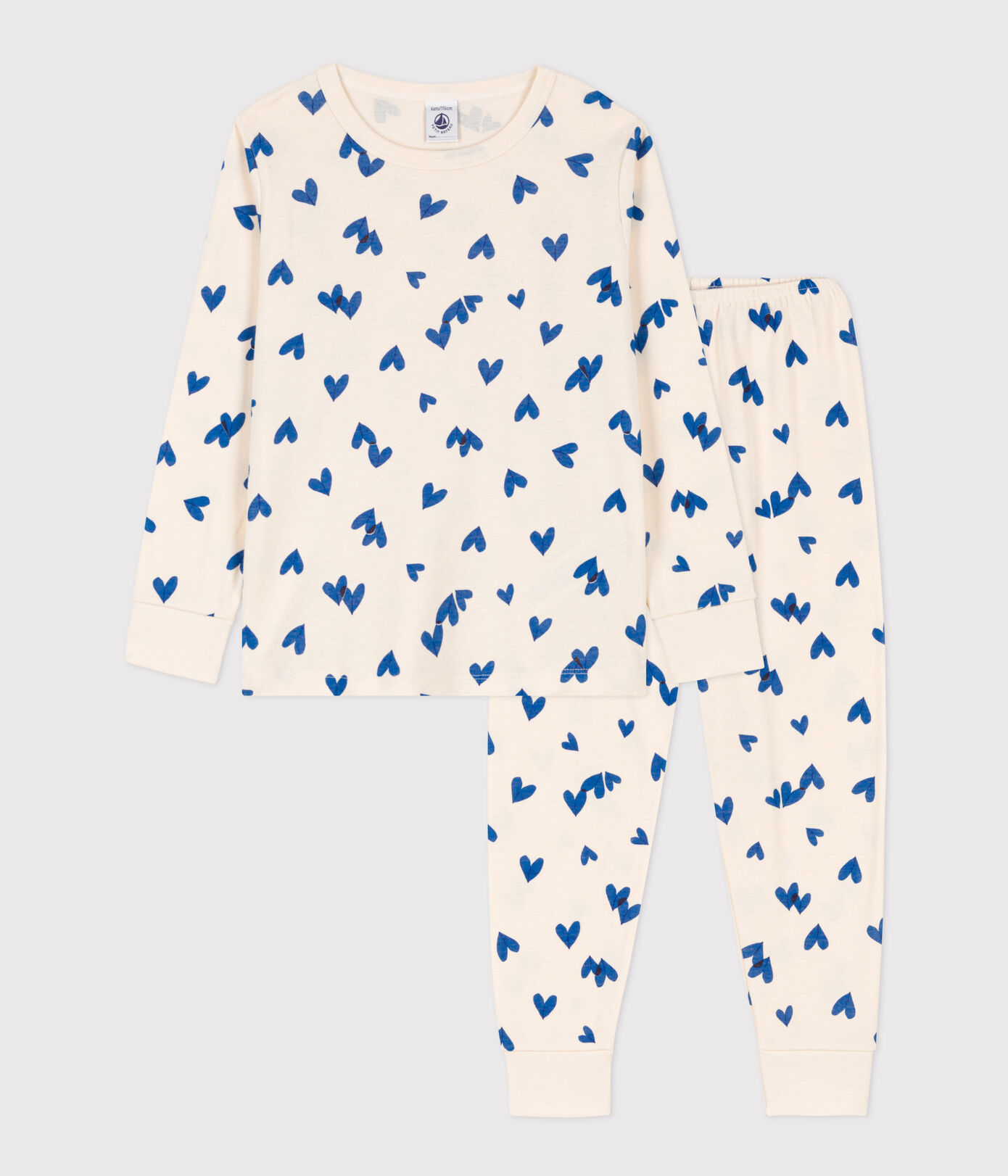 Pyjama cœur petite fille/petit garçon en coton