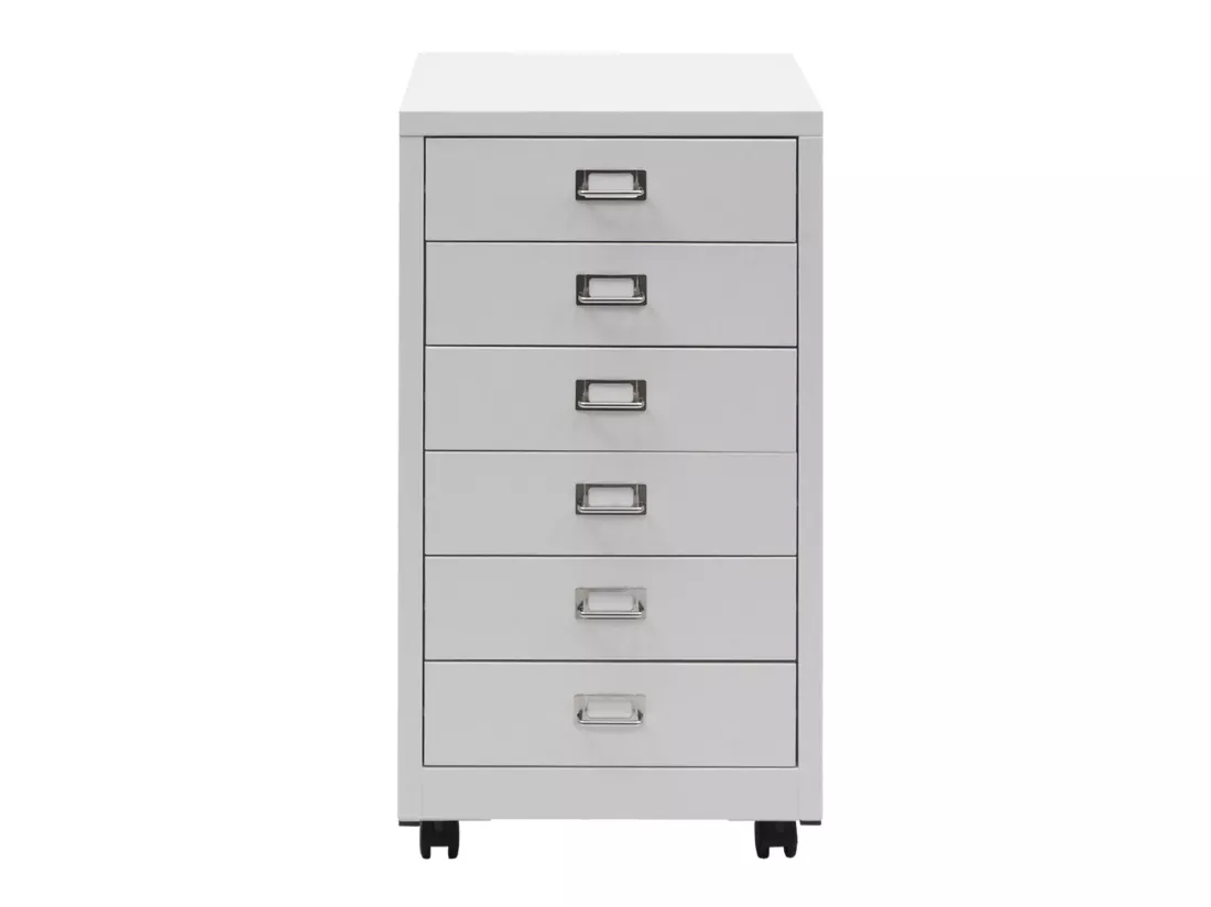 Caisson à roulettes MCW-L49, blanc