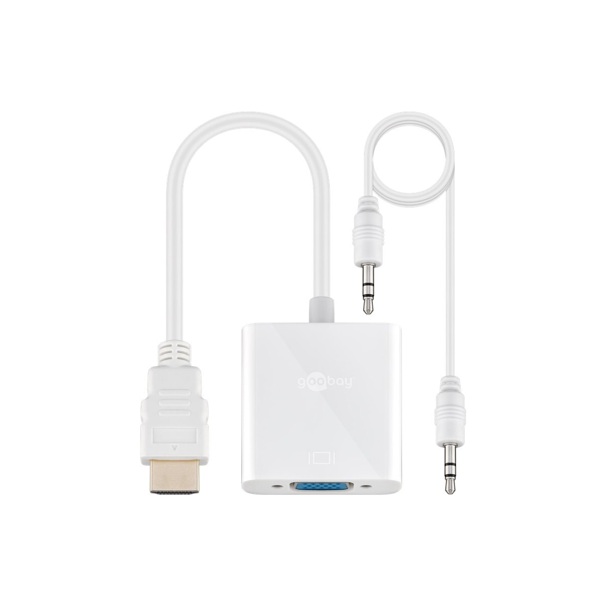 HDMI™/VGA-adapter, nikkelbelagt