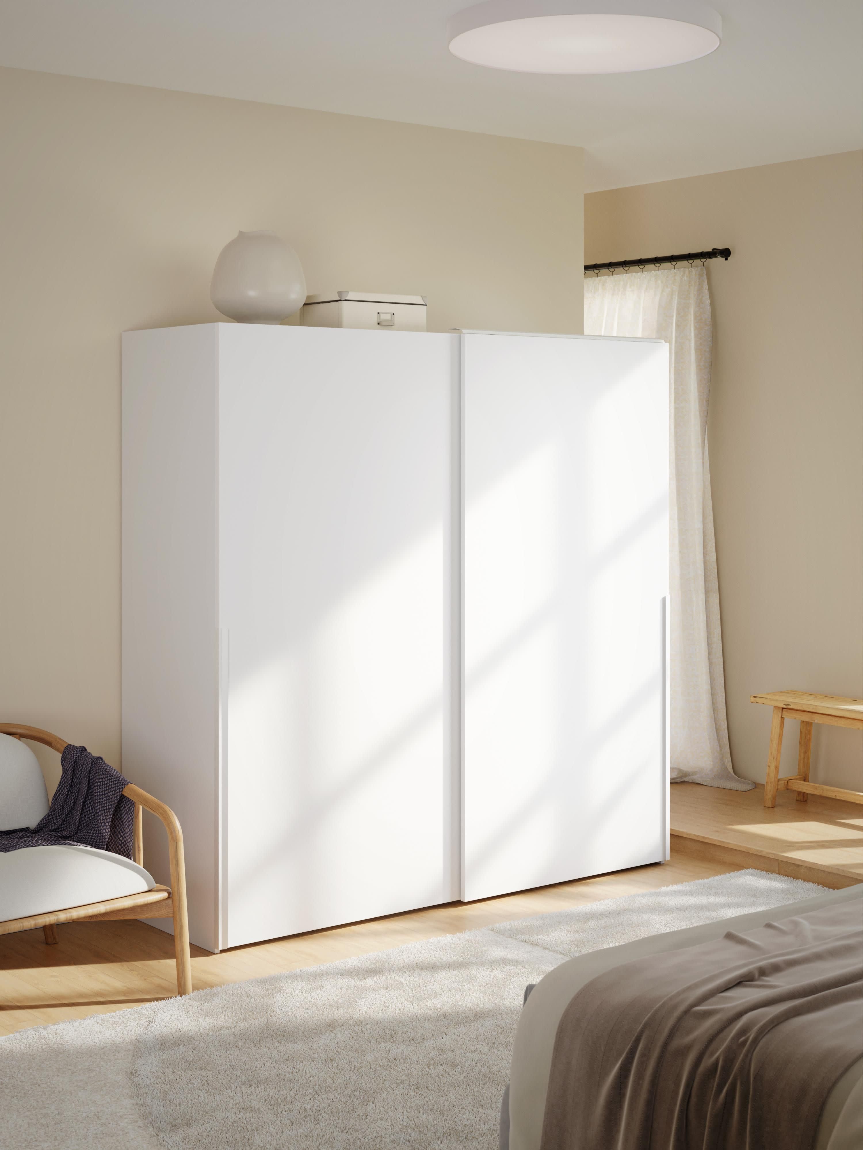 Modulaire schuifdeurkast Leon, 200 cm breed, in verschillende formaten