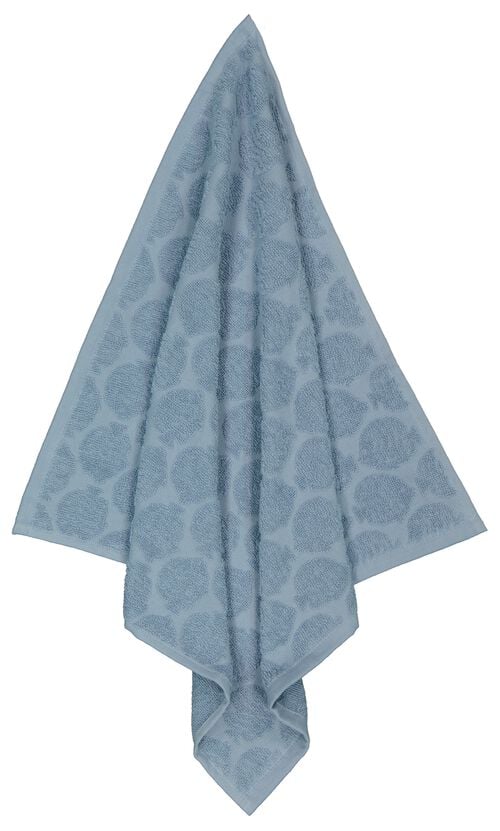 essuie-mains 50x50 coton bleu clair poissons