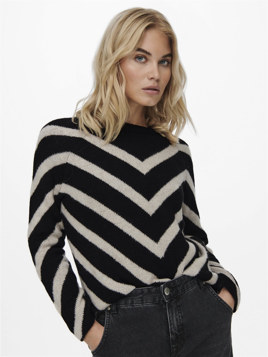 ONLELIZA Strickpullover Black