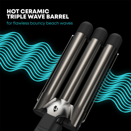 Revamp Progloss Fer à onduler 3 Têtes Beach Waves