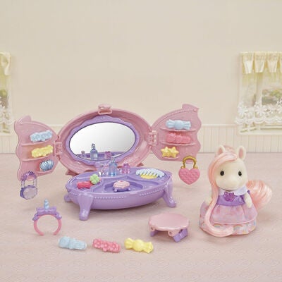 Sylvanian Families Dukkehustilbehør Vanity Dresser Sett med Figur