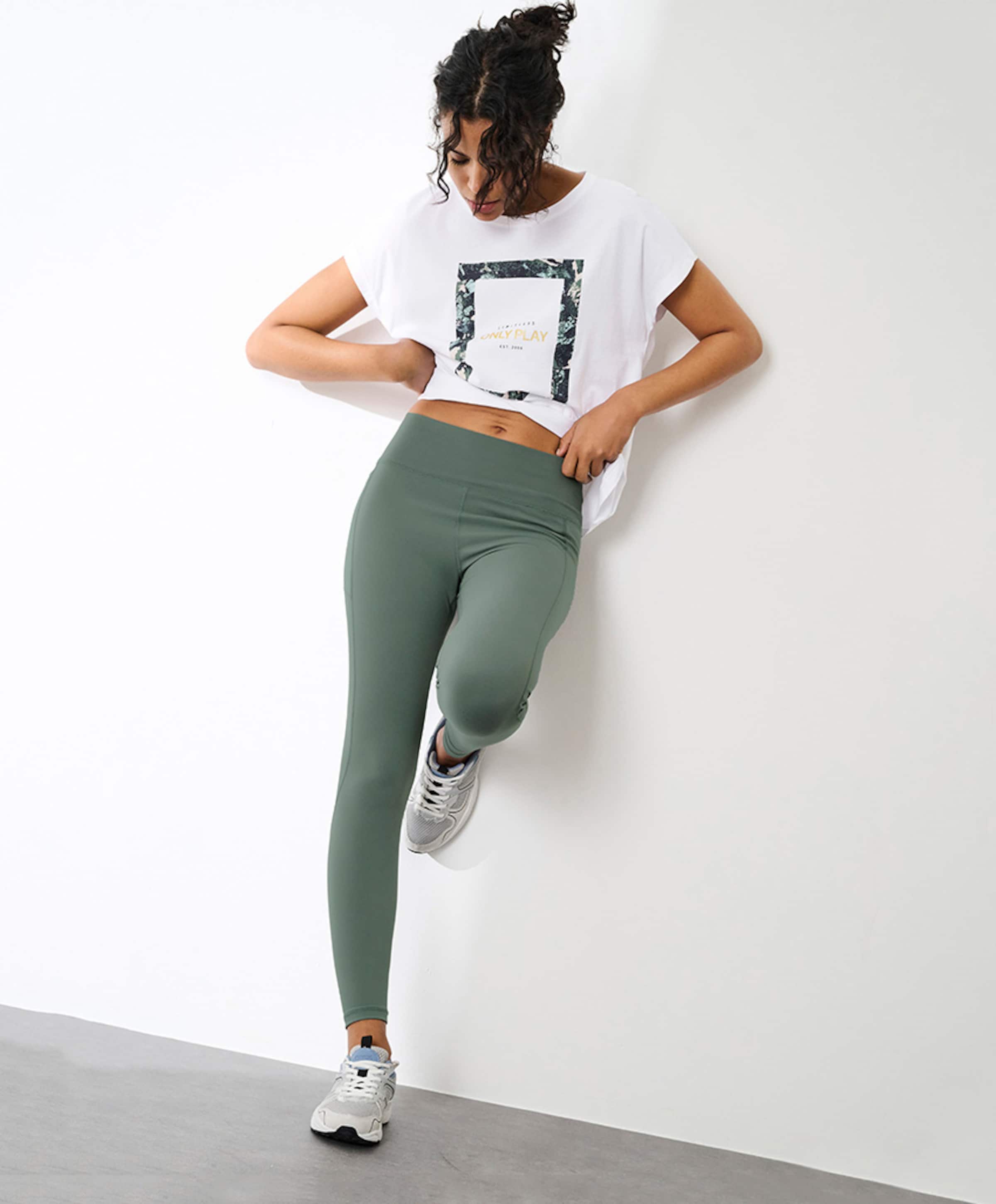 Only play ONPJAM-2-FONT HW PCK dames tights groen