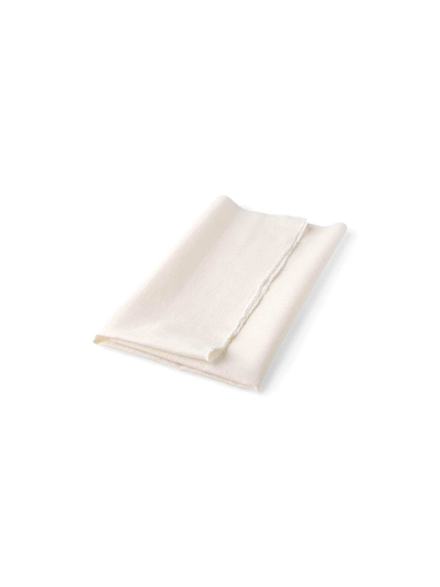 Broderistof | Bomuld/linned. 45 x 55 cm. | Off White