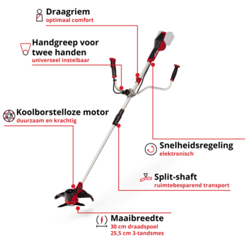 Einhell 18V Agillo bosmaaier 36/255 (zonder accu)
