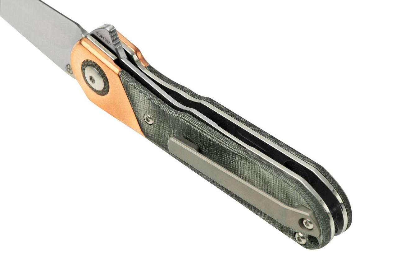 Kizer Comet V3614C3 Copper & Grey Micarta, zakmes