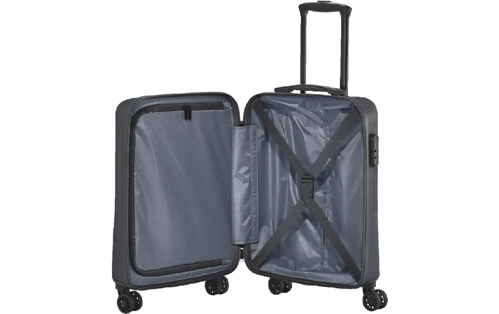 Reisekoffer BALI Trolley S Anthrazit4-Rollen Hartschalenkoffer