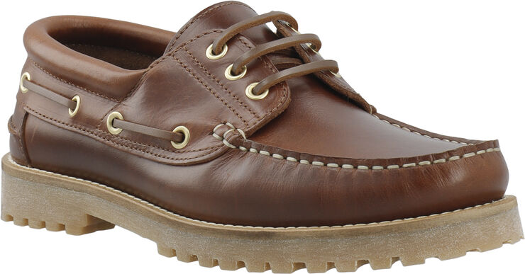 Bianco BIAGREG Boat Shoe Pull Up Leather Brown