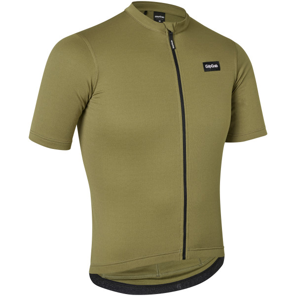 GripGrab EXPLR Merinotech kortærmet cykeltrøje Olive Green herre