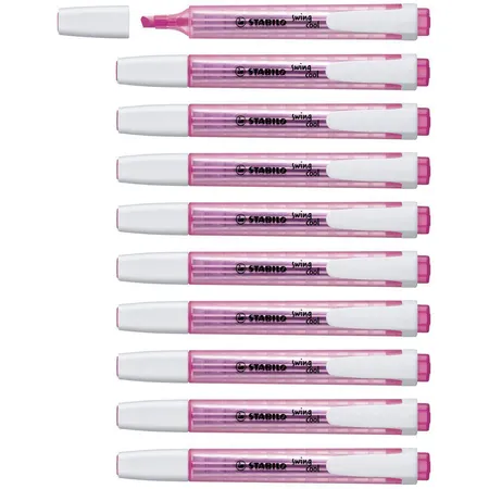 Textmarker - STABILO swing cool - 10er Pack - pink