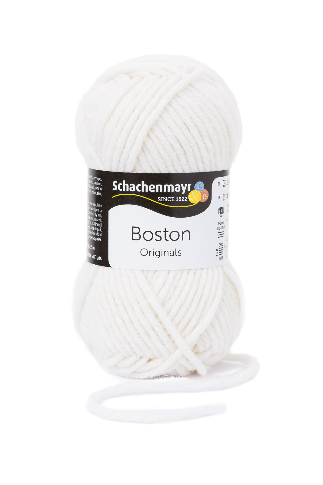 Handstrickgarn BOSTON - brilliantweiß - 50g