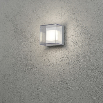 Konstsmide wandlamp San Remo zilvergrijs 14 cm
