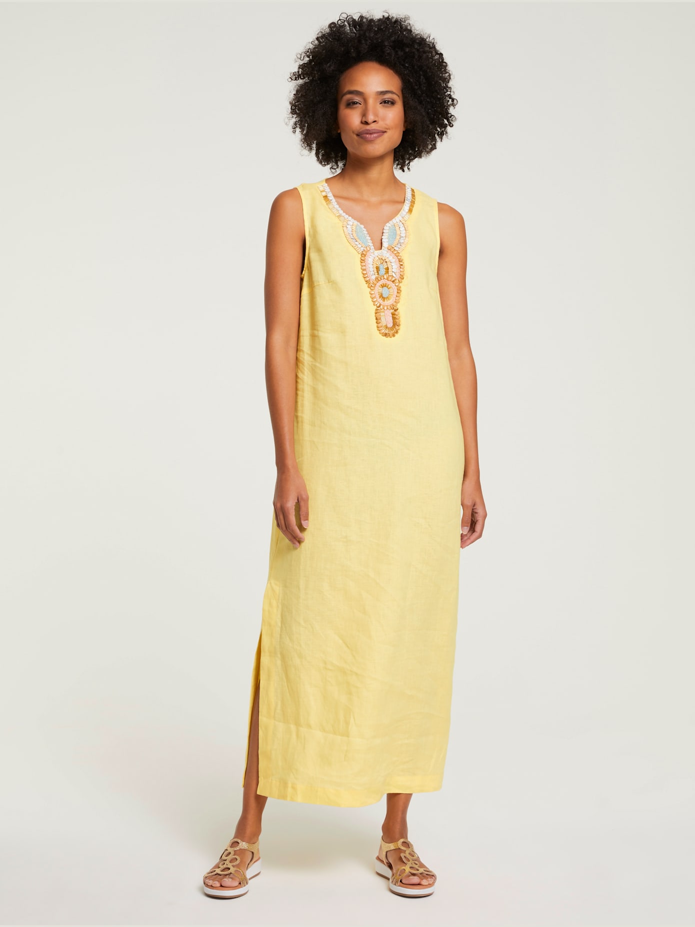 Robe en lin look tendance