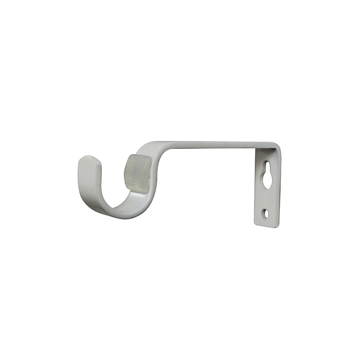 Barre à rideaux GoodHome Asian Stick métal mat blanc Ø16/19mm x L.120/210 cm