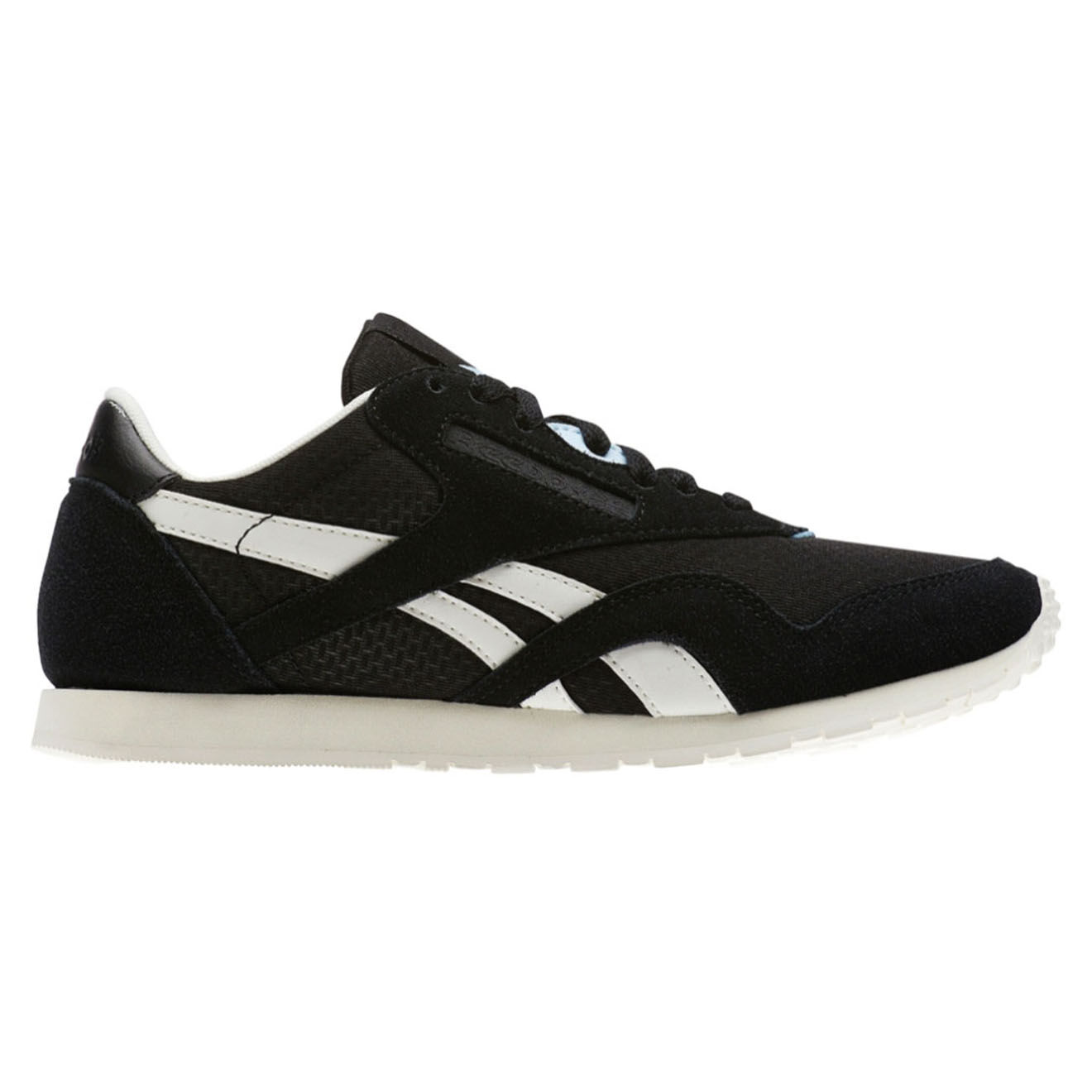 Reebok Baskets en Textile & Velours de Cuir Classic Nylon noires