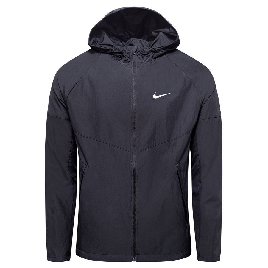Nike Veste Running Imperméable Miller - Noir/Argenté
