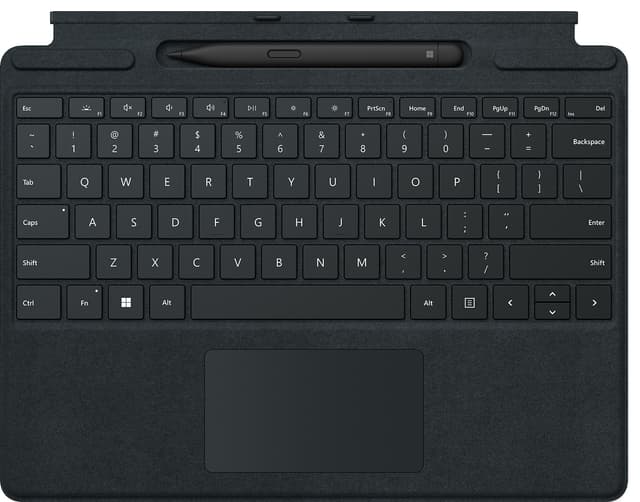 Bundt: Microsoft Surface Pro 8 tastatur + Surface Slim Pen 2 (sort)