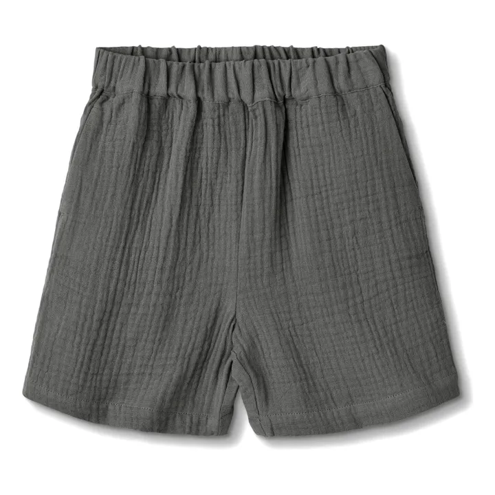 Fliink Short Paco Gaze de Coton | Gris anthracite