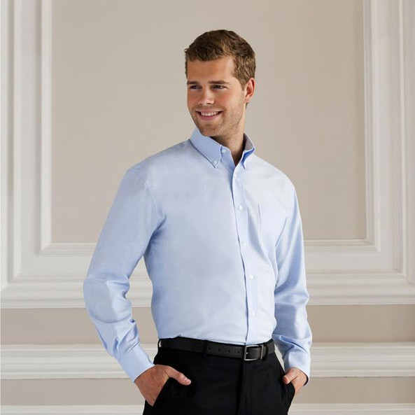 Russell Europe R-932M-0 - Chemise Classique Oxford à Manches Longues