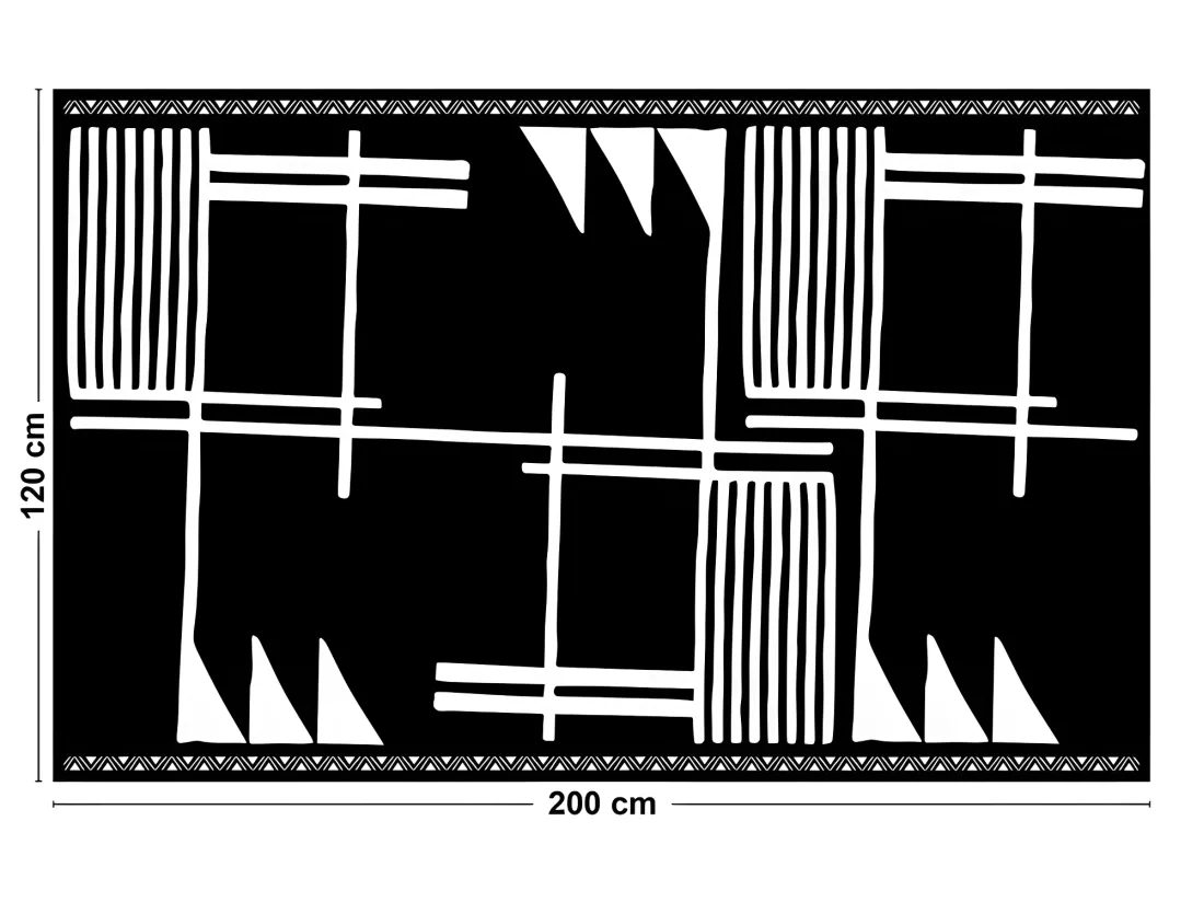 Tapis Vinyle Large l120xH200cm - Bakwiri - Vinyle
