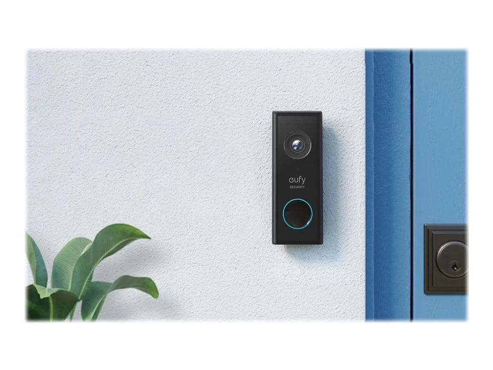 Eufy Security Video Doorbell - Dørklokkesæt - trådløs - Wi-Fi - 2.4 Ghz