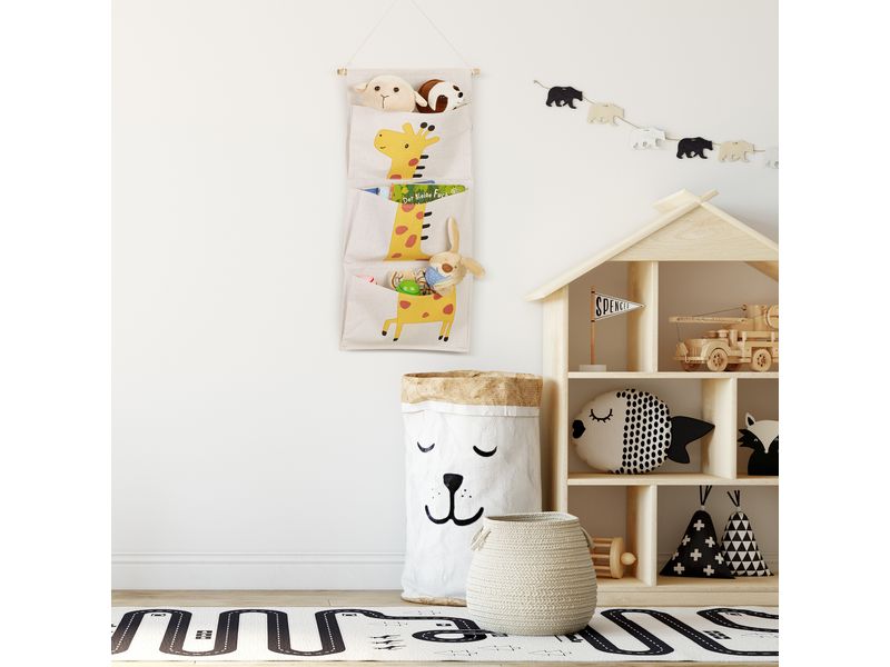 relaxdays Hängematte Giraffe Hängeorganizer für das Kinderzimmer